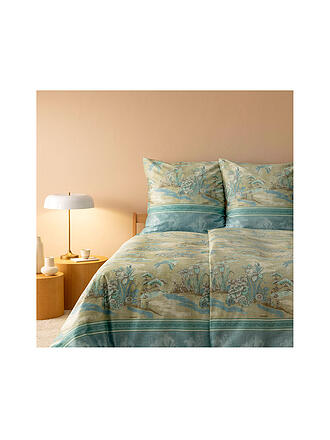 BASSETTI | Satin Bettwäsche 70x90cm / 140x200cm ACQUAFORTE  Gruen