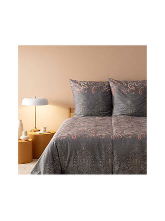 BASSETTI | Satin Bettwäsche  70x90cm / 140x200cm MONNALISA  Grau