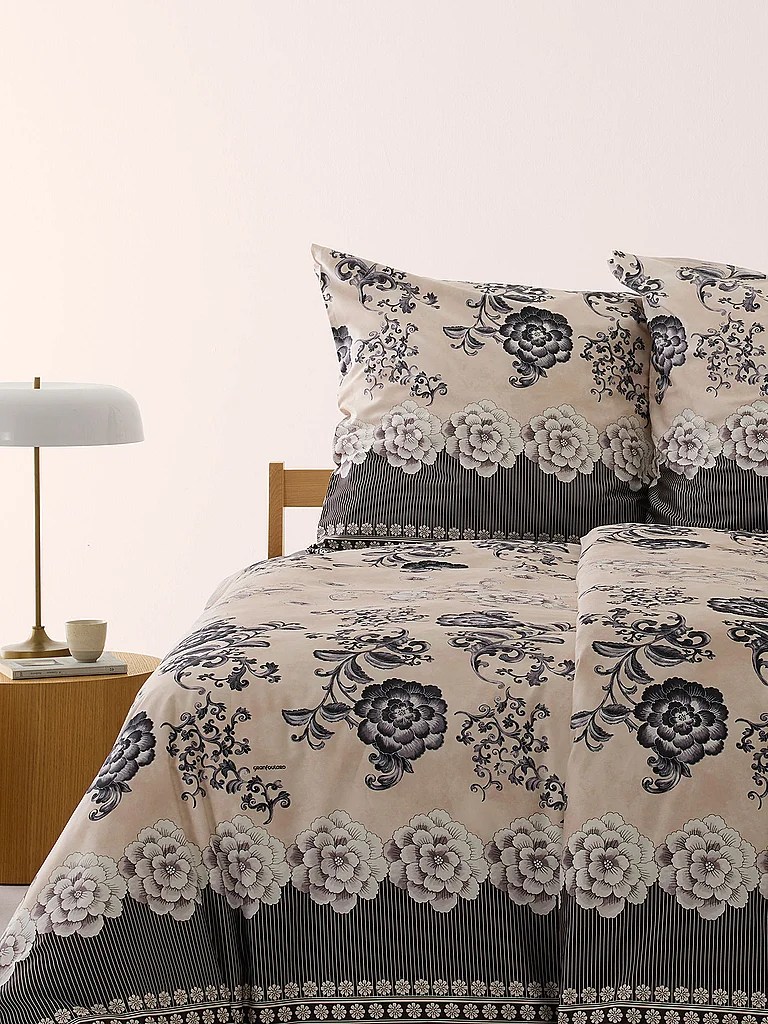 BASSETTI Linge de lit en satin PARAGGI 70x90cm/140x220cm Beige beige