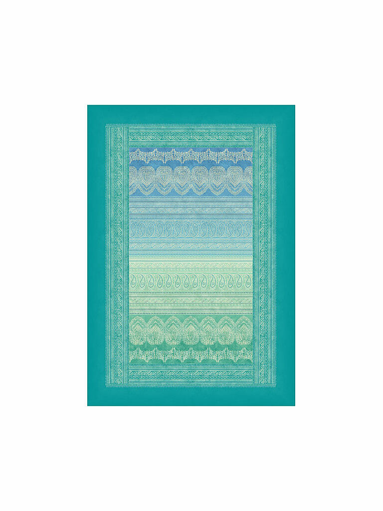 BASSETTI | Plaid - Tagesdecke "Brunelleschi" 135x190cm (Türkis) | türkis