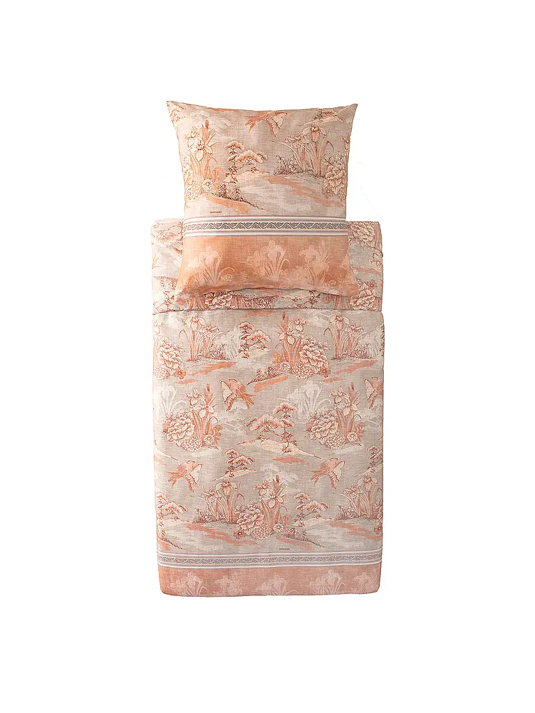 BASSETTI | Satin Bettwäsche  70x90cm / 140x200cm ACQUAFORTE Terrakotta | orange