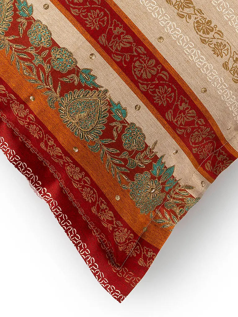 BASSETTI | Satin Bettwäsche  70x90cm / 140x200cm FLORENCE Rot | dunkelrot