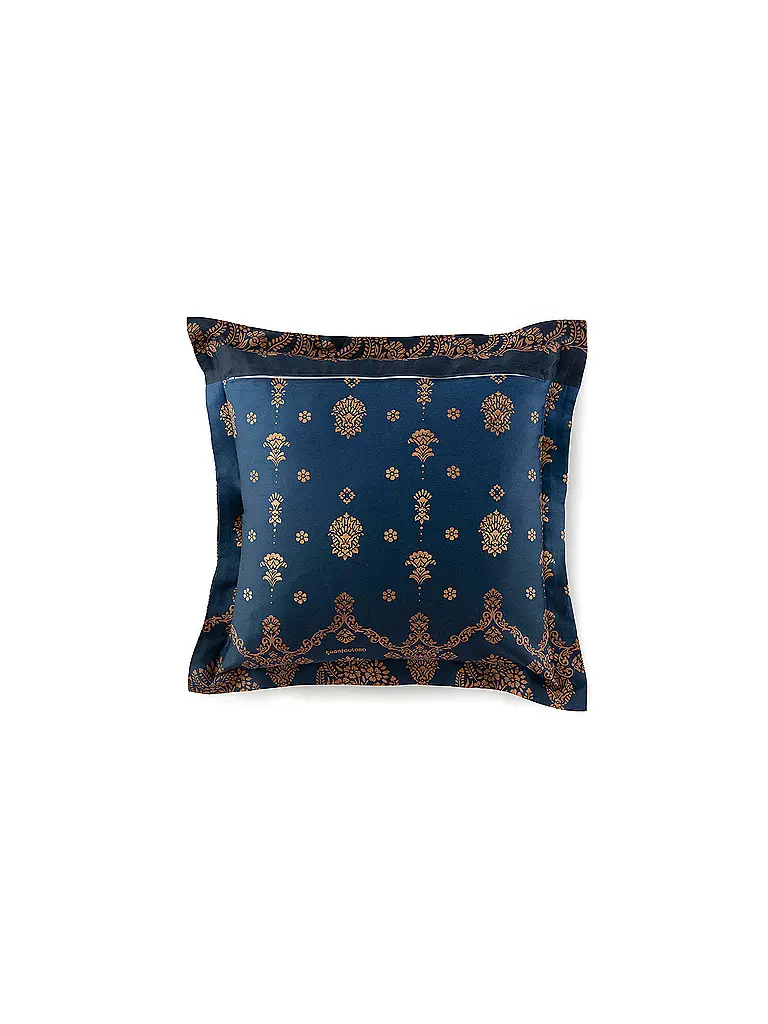 BASSETTI | Satin Bettwäsche  70x90cm / 140x200cm GOLD DECOR Blau | 