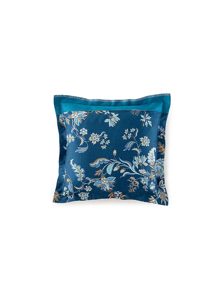 BASSETTI | Satin Bettwäsche  70x90cm / 140x200cm INDIAN ROSES Blau | 