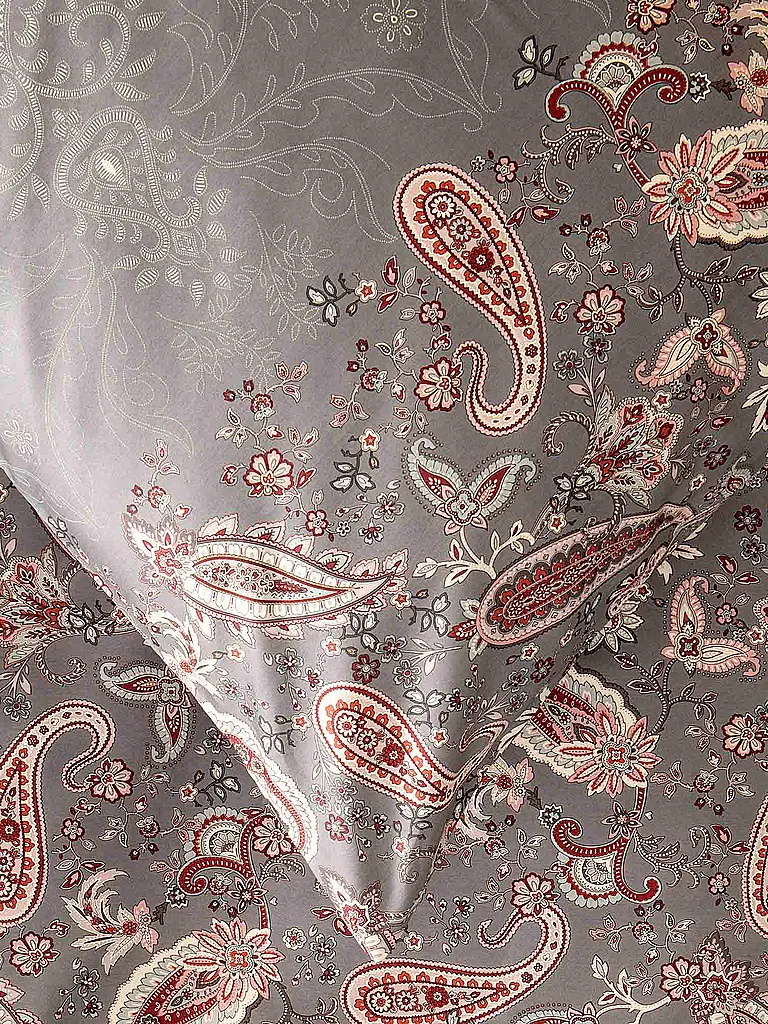 BASSETTI | Satin Bettwäsche  70x90cm / 140x200cm MONNALISA  Grau | grau