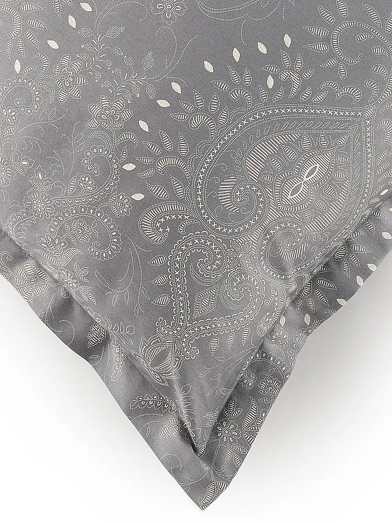 BASSETTI | Satin Bettwäsche  70x90cm / 140x200cm MONNALISA  Grau | grau