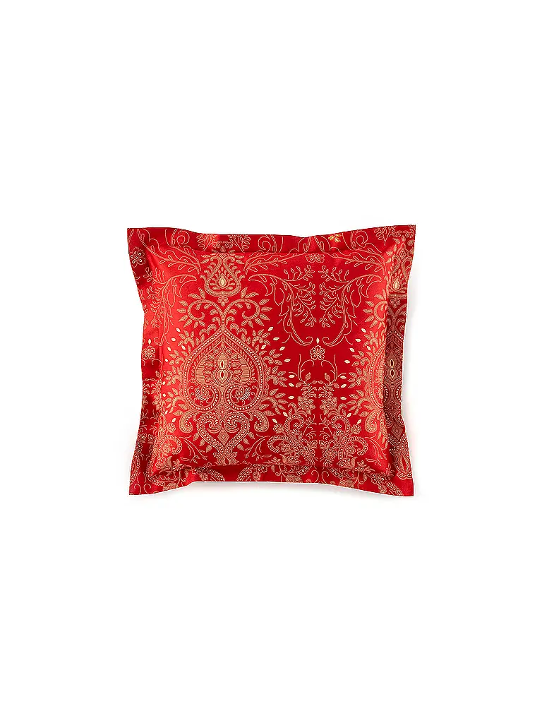 BASSETTI | Satin Bettwäsche  70x90cm / 140x200cm MONNALISA Rot | dunkelrot