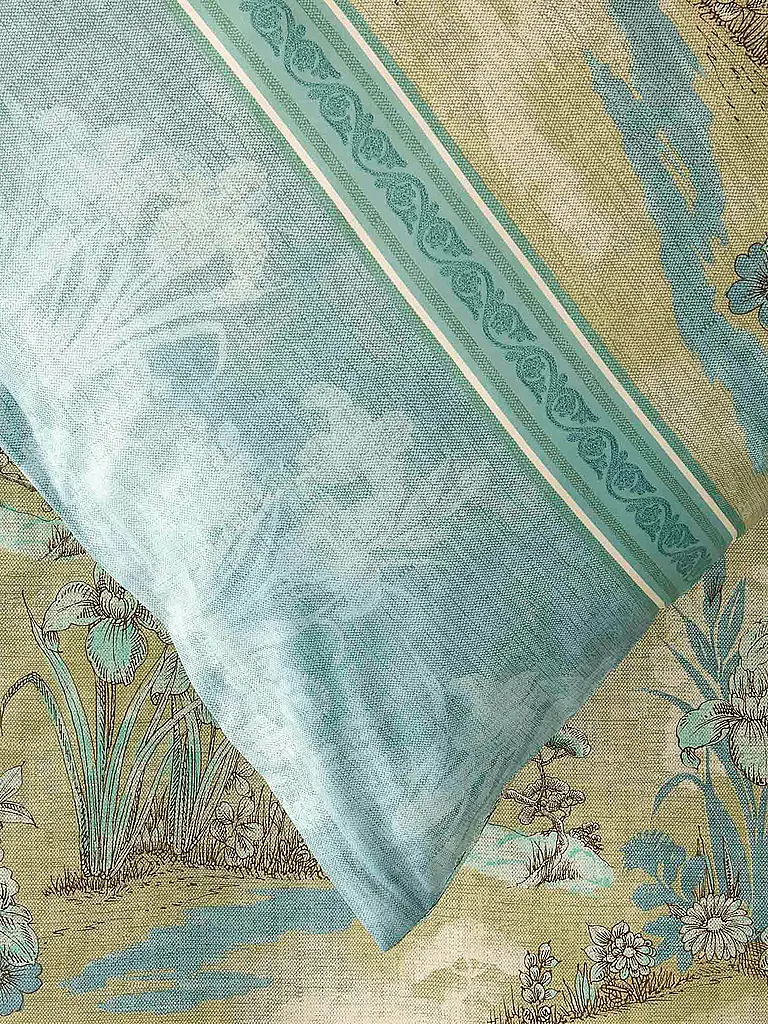 BASSETTI | Satin Bettwäsche 70x90cm / 140x200cm ACQUAFORTE  Gruen | 