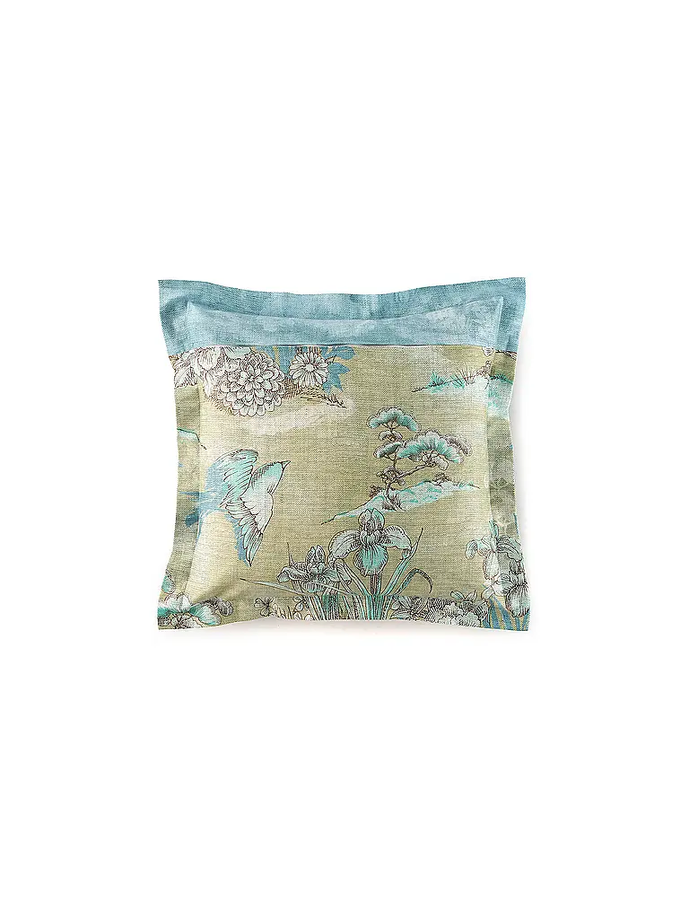BASSETTI | Satin Bettwäsche 70x90cm / 140x200cm ACQUAFORTE  Gruen | 