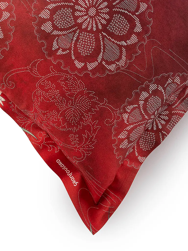 BASSETTI | Satin Bettwäsche 70x90cm / 140x200cm ESPERIDI  Rot | 