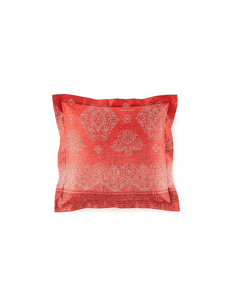 BASSETTI | Satin Bettwäsche 70x90cm / 140x200cm KERALA Bordeaux | 