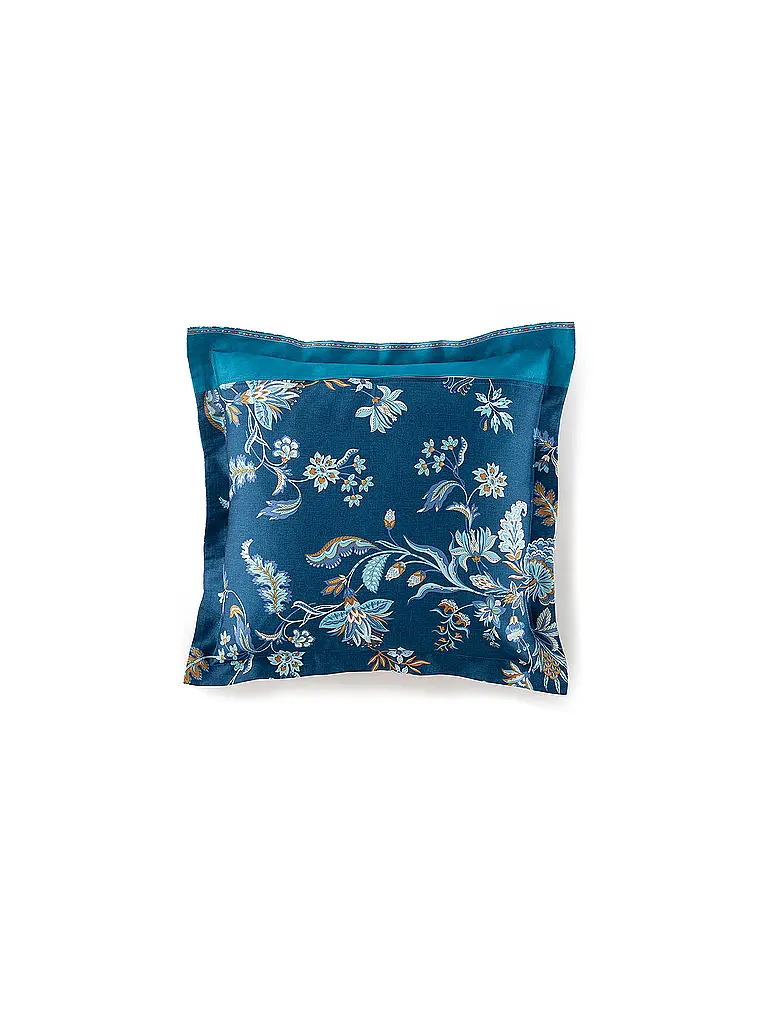 BASSETTI | Satin Bettwäsche 70x90cm / 140x220cm  INDIAN ROSES Blau | 