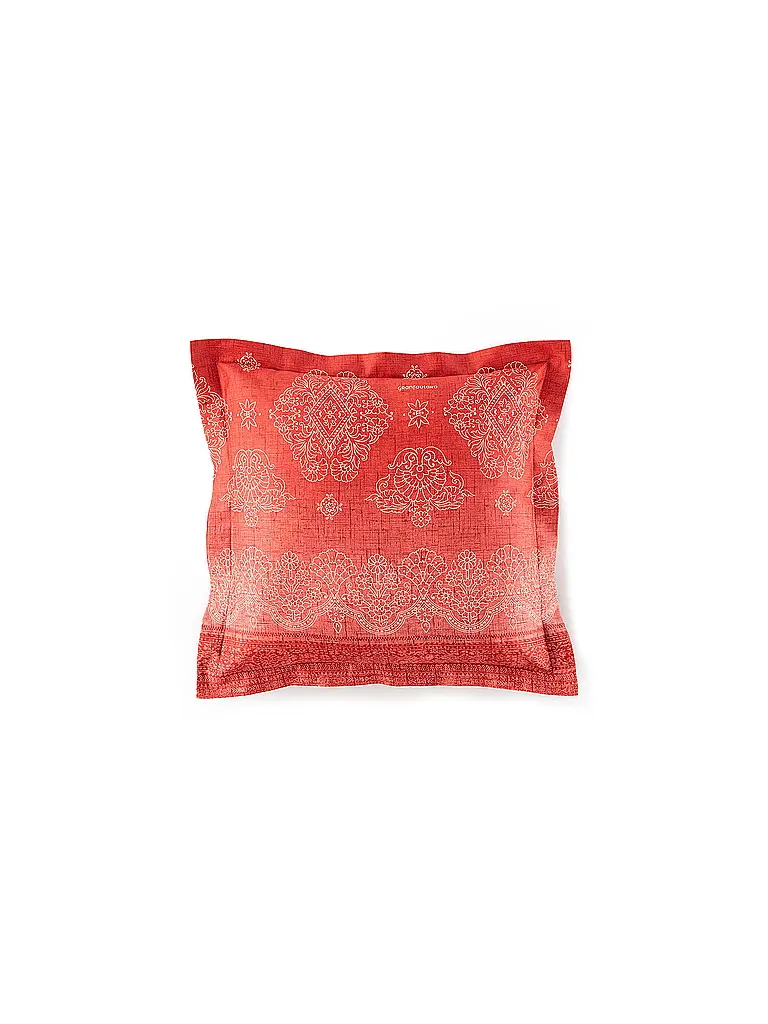 BASSETTI | Satin Bettwäsche 70x90cm / 140x220cm KERALA Bordeaux | 