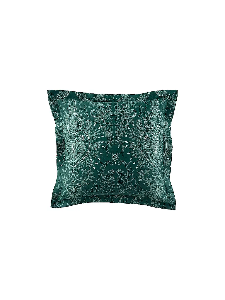 BASSETTI | Satin Bettwäsche 70x90cm / 140x220cm MONNALISA  Gruen | dunkelgrün
