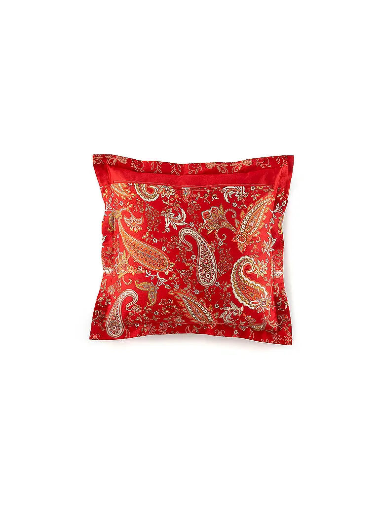 BASSETTI | Satin Bettwäsche 70x90cm / 140x220cm MONNALISA  Rot | dunkelrot