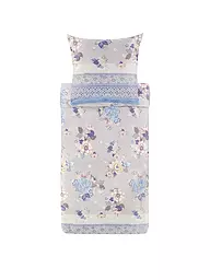 BASSETTI | Satin Bettwäsche HANAMI 70x90cm/140x200cm Blau | hellblau