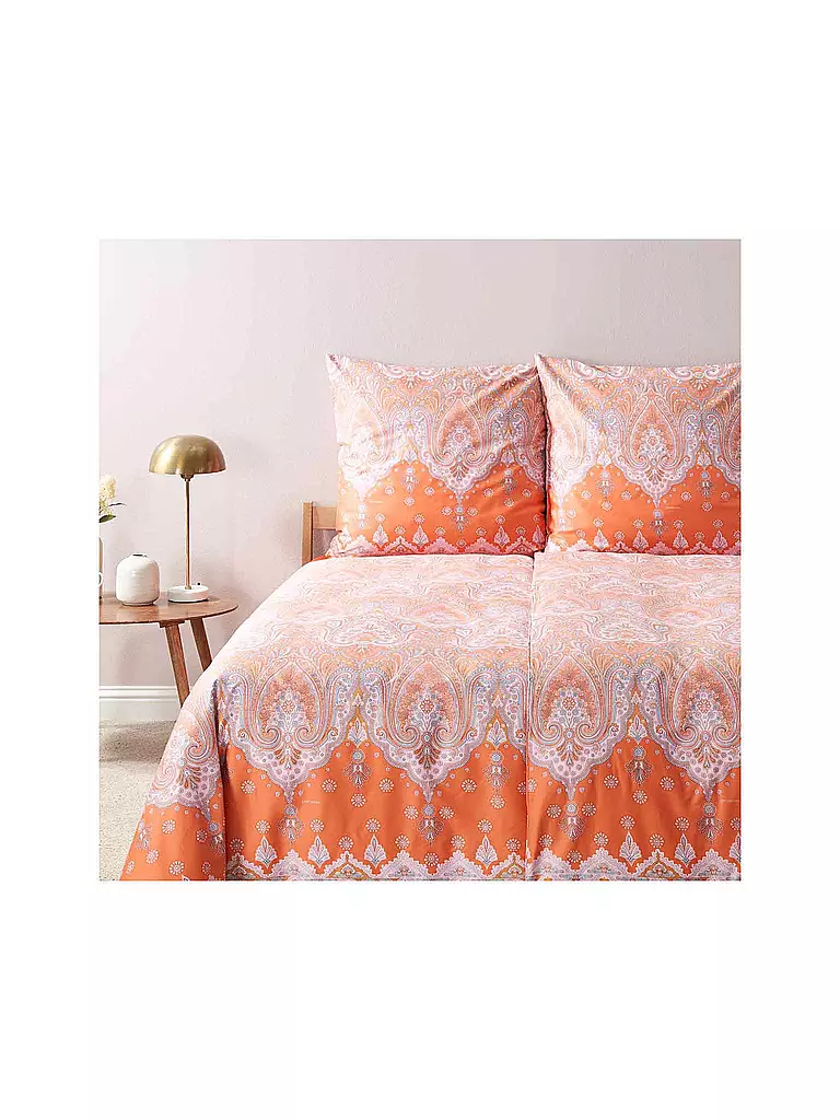BASSETTI | Satin Bettwäsche ISOLABELLA 70x90cm/140x200cm Orange | orange