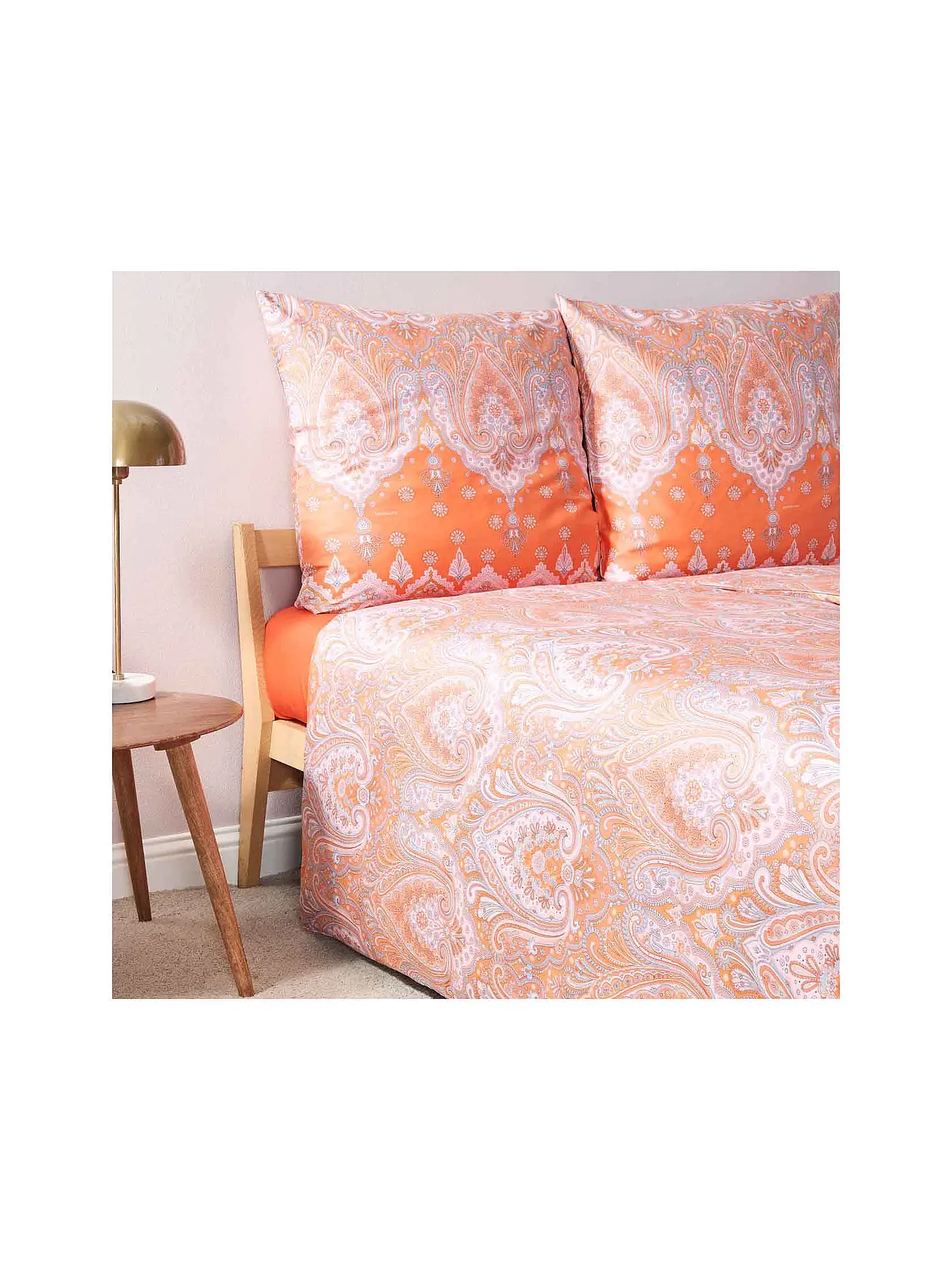 BASSETTI | Satin Bettwäsche ISOLABELLA 70x90cm/140x200cm Orange | orange