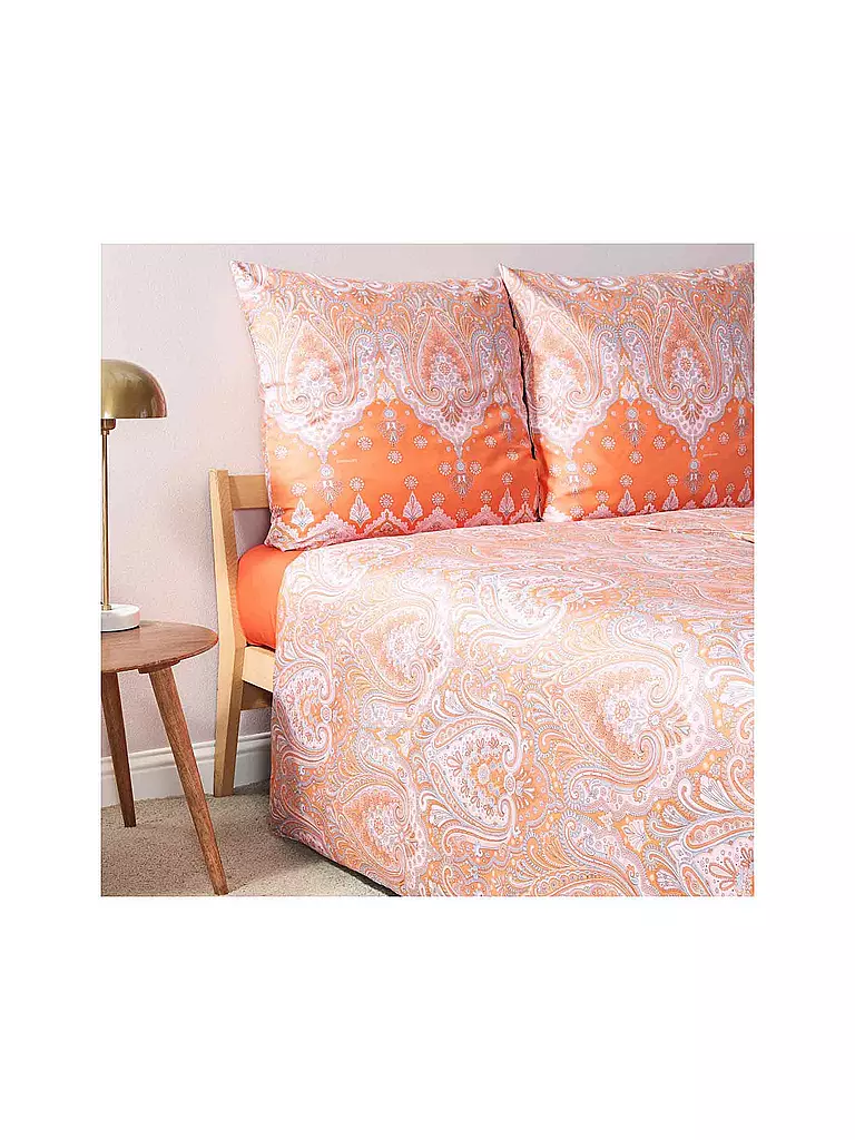 BASSETTI | Satin Bettwäsche ISOLABELLA 70x90cm/140x200cm Orange | orange