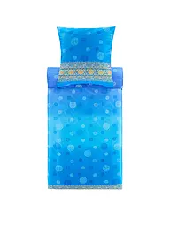 BASSETTI | Satin Bettwäsche NAIROBI 70x90cm/140x200cm Blau | blau