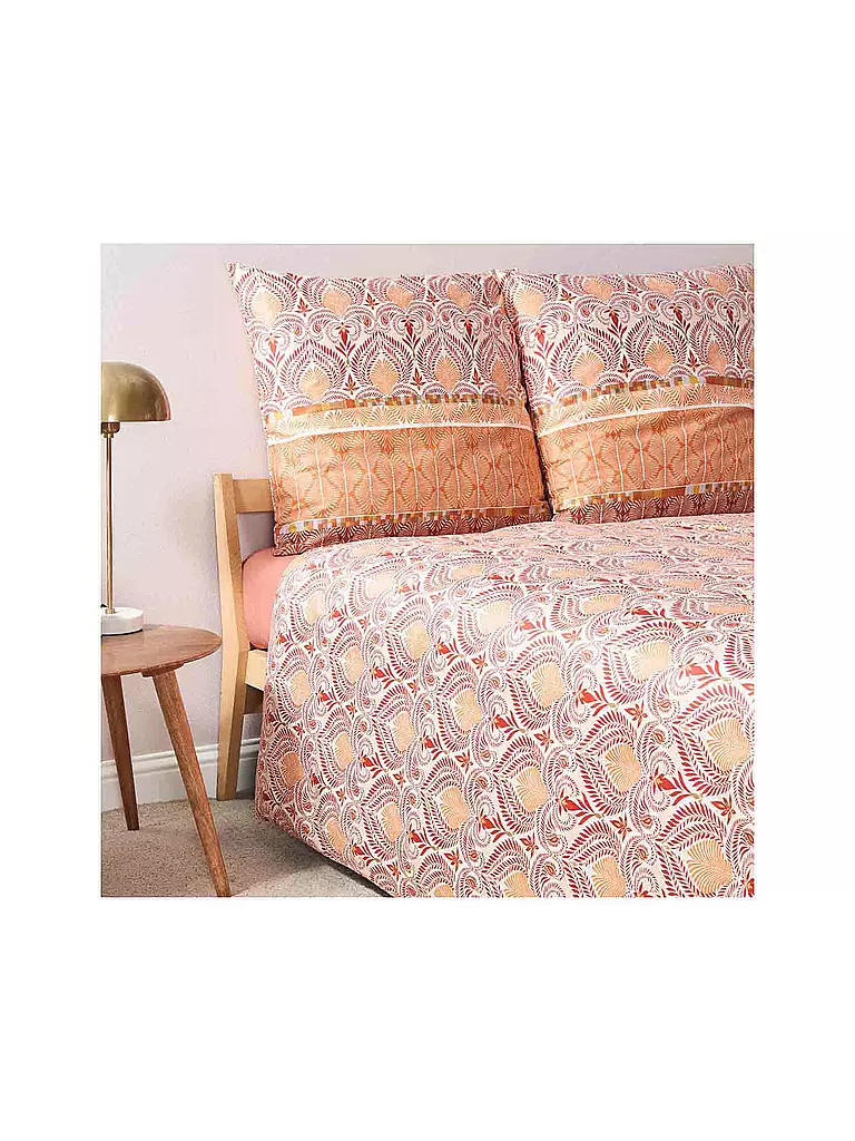 BASSETTI | Satin Bettwäsche NAIROBI 70x90cm/140x200cm Corale | koralle