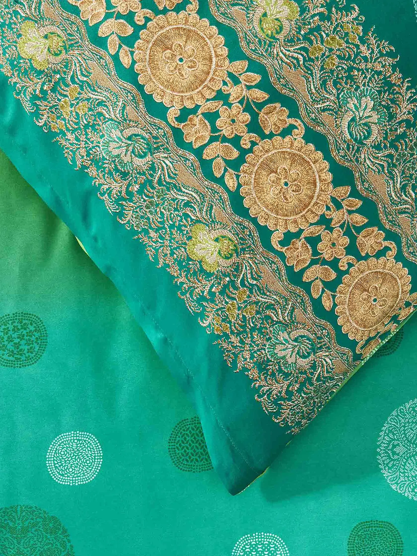 BASSETTI | Satin Bettwäsche PALLAVICINO 70x90cm/140x200cm Gruen | grün