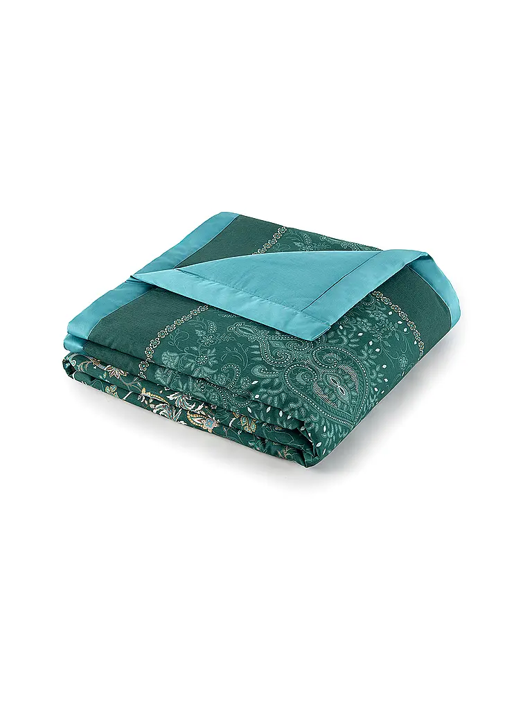 BASSETTI | Tagesdecke - Plaid 135x190cm ESPERIDI Petrol | 