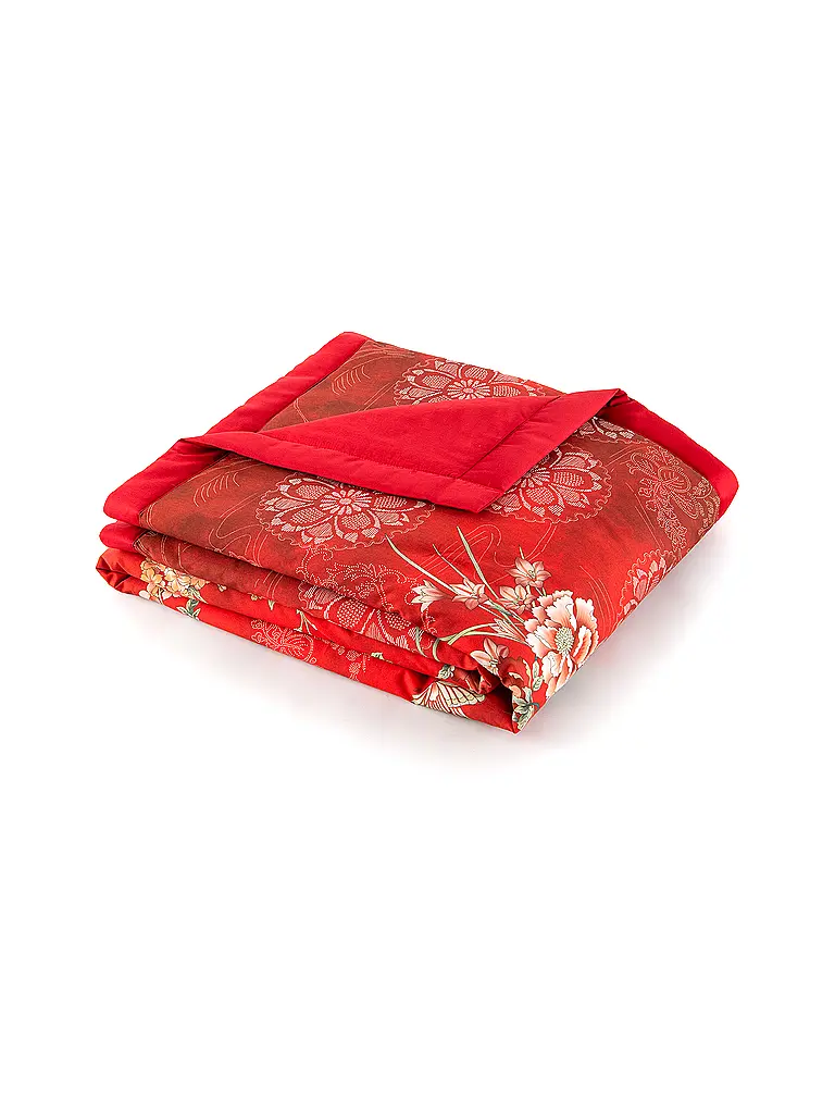 BASSETTI | Tagesdecke - Plaid 135x190cm ESPERIDI Rot | 