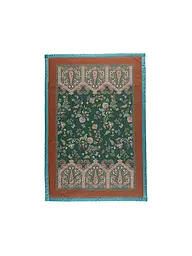 BASSETTI | Tagesdecke - Plaid 135x190cm INDIAN ROSES Gruen | dunkelgrün