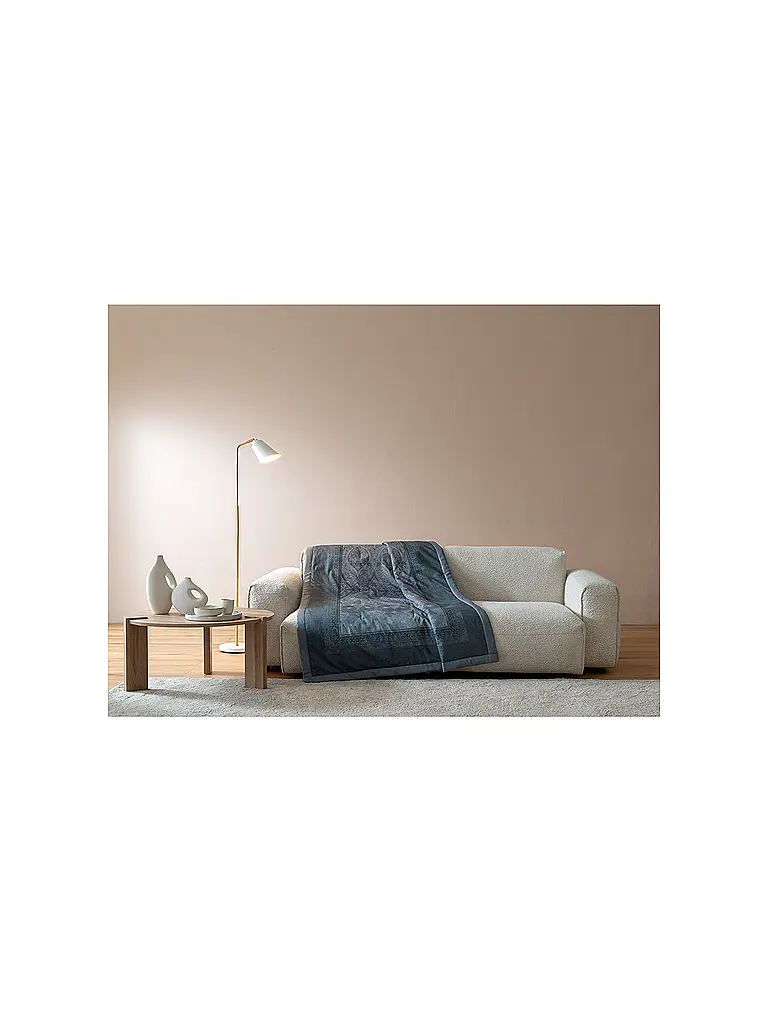 BASSETTI | Tagesdecke - Plaid 135x190cm KERALA Grau | grau