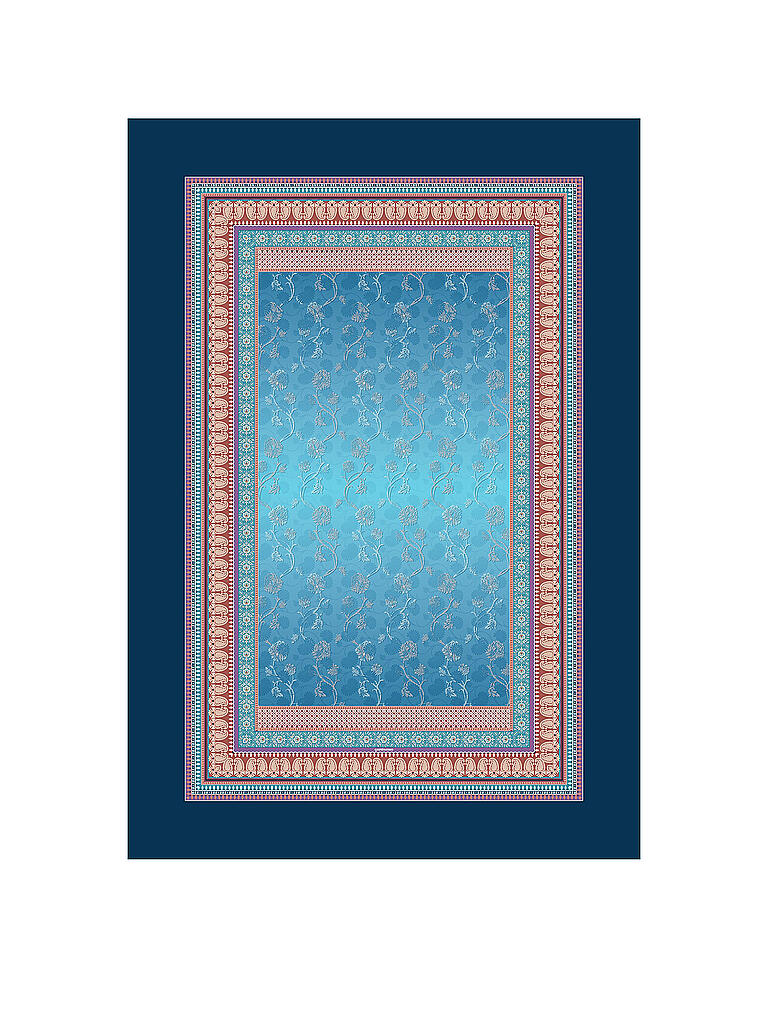 BASSETTI | Tagesdecke - Plaid Otello 135x190cm  | blau