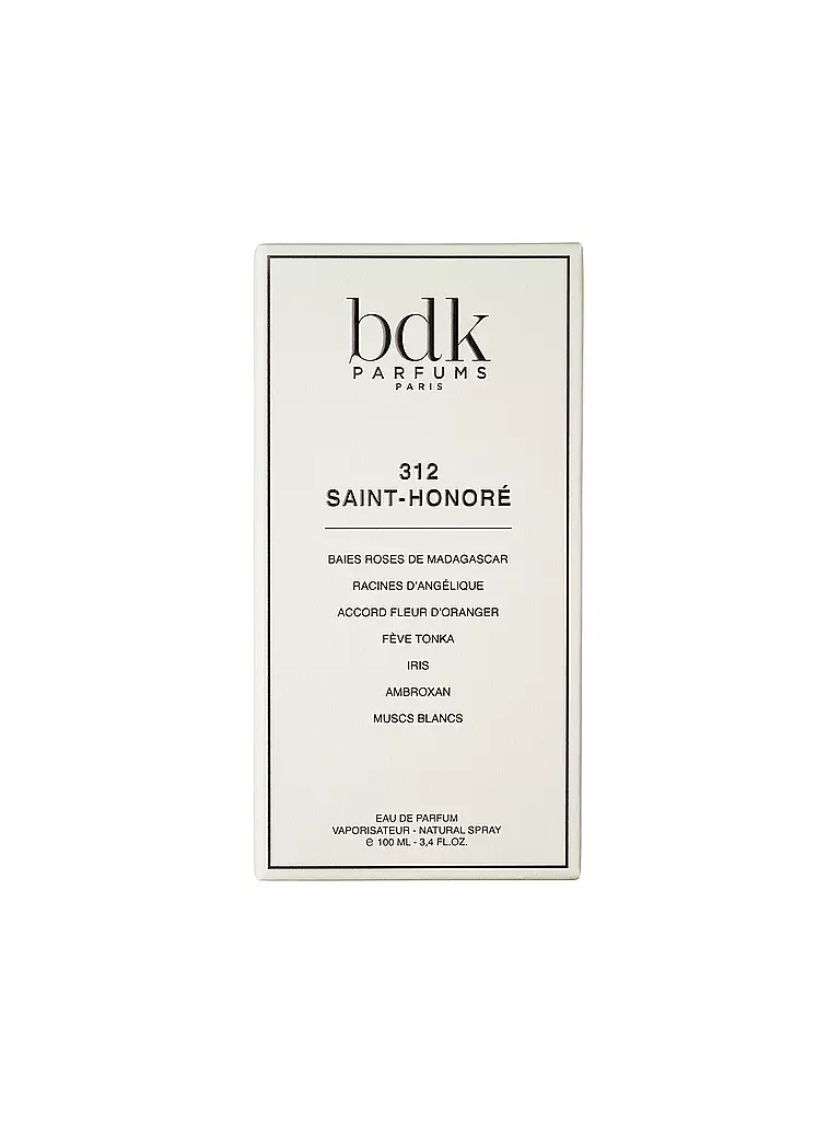 BDK | 312 Saint-Honoré Eau de Parfum 100ml | keine Farbe