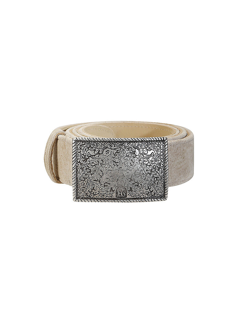 BECKERT Ledergürtel  creme | 80