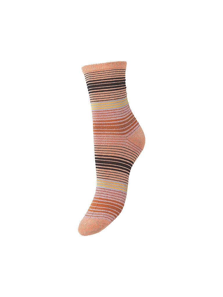 BECKSÖNDERGAARD | Socken Imma Thin Stripe | beige