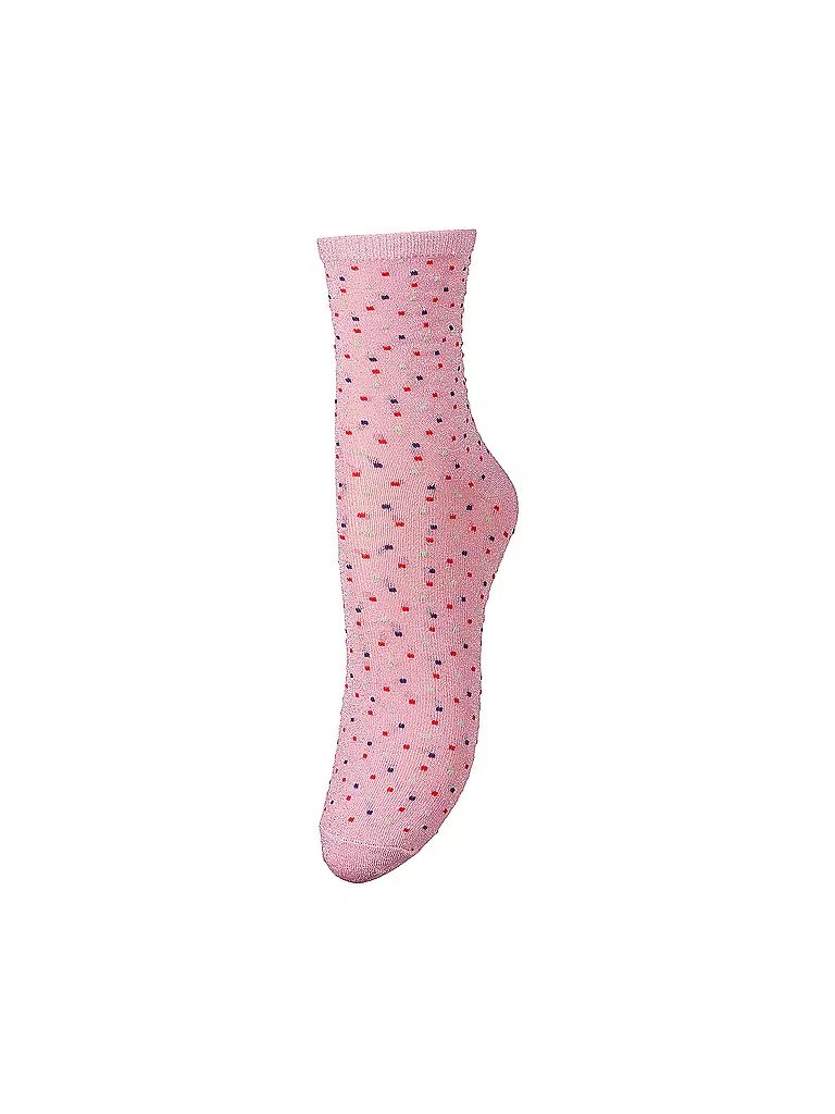 BECKSÖNDERGAARD | Socken Liza Glitza Sock coral blush | rosa