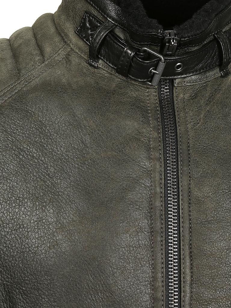 BELSTAFF | Lammfelljacke - Lammleder "Westlake" | olive