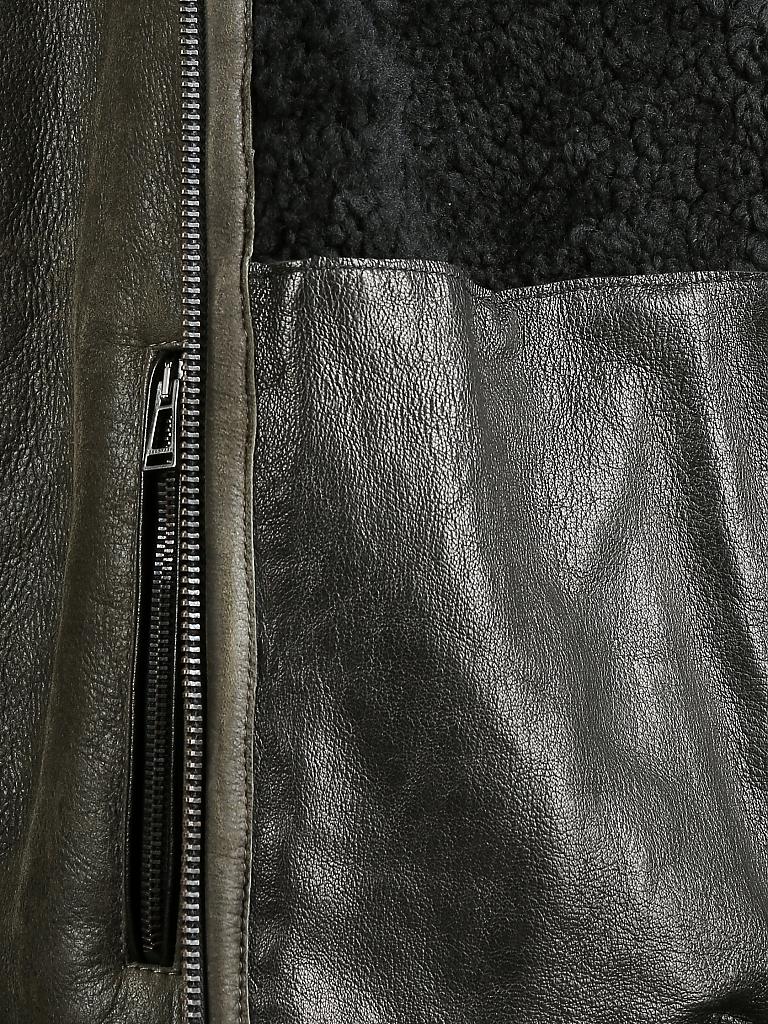 BELSTAFF | Lammfelljacke - Lammleder "Westlake" | olive
