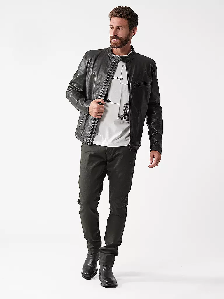 BELSTAFF | Lederjacke LEGACY PEARSON | dunkelgrün