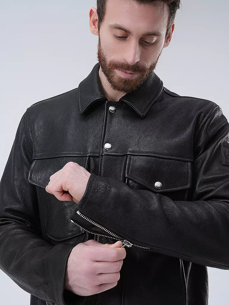 BELSTAFF | Lederjacke PISTON | schwarz