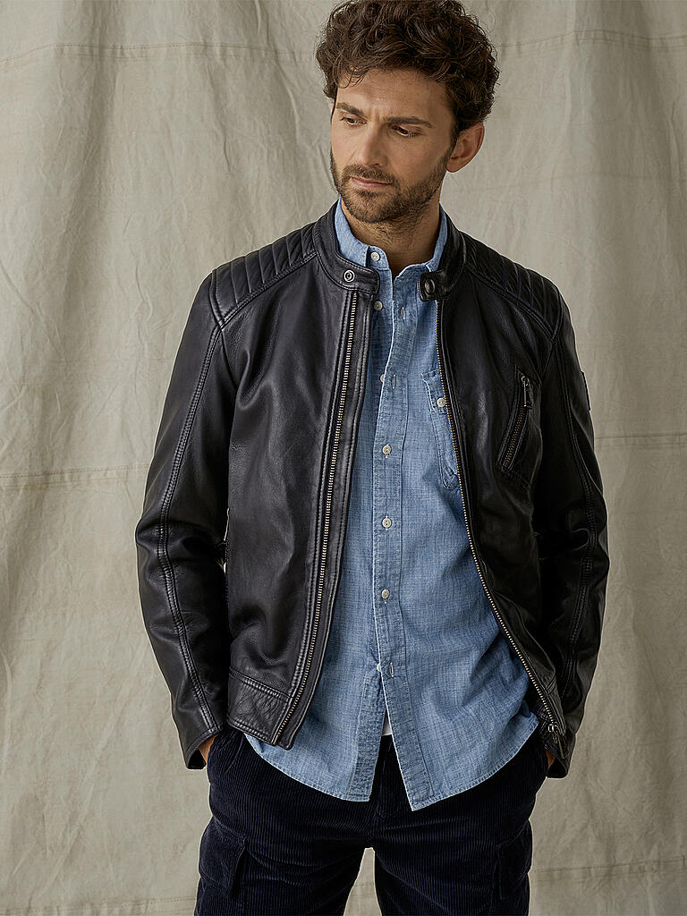 BELSTAFF | Lederjacke V-RACER 2.0 | blau