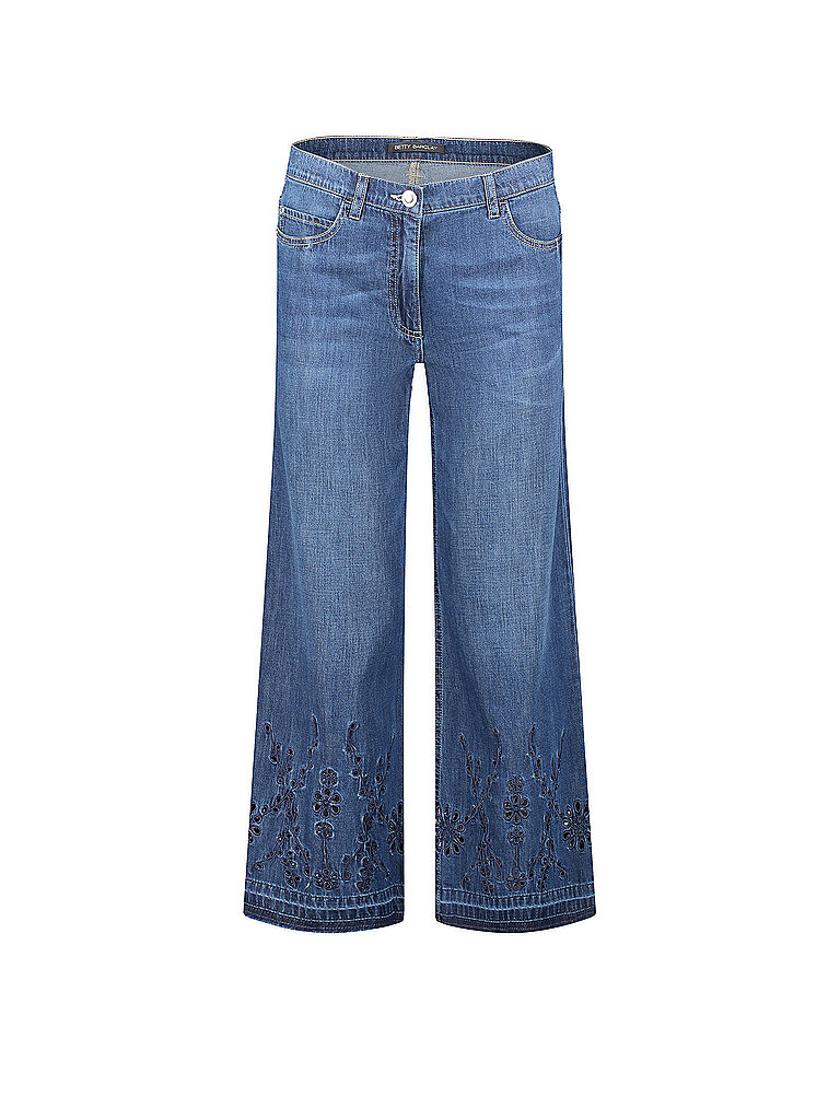 Jeans Wide Leg 7/8 blau 46 damen