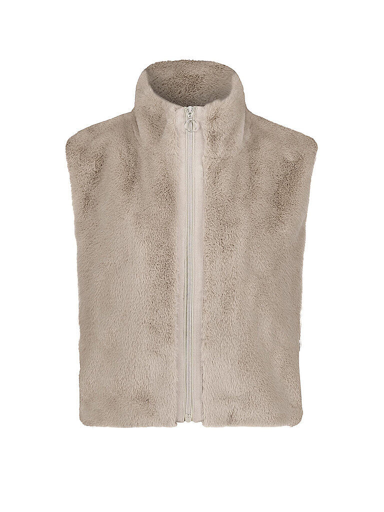 BETTY BARCLAY Gilet in Felloptik beige | 40