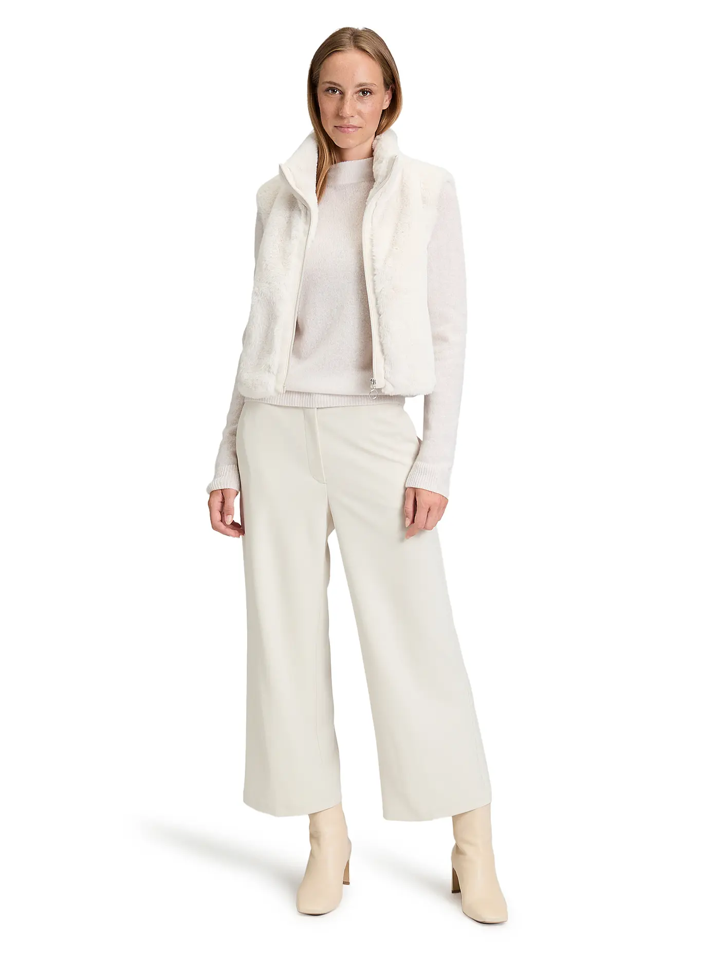 BETTY BARCLAY | Gilet in Felloptik | beige