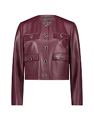 BETTY BARCLAY | Jacke in Lederoptik | Dunkelrot