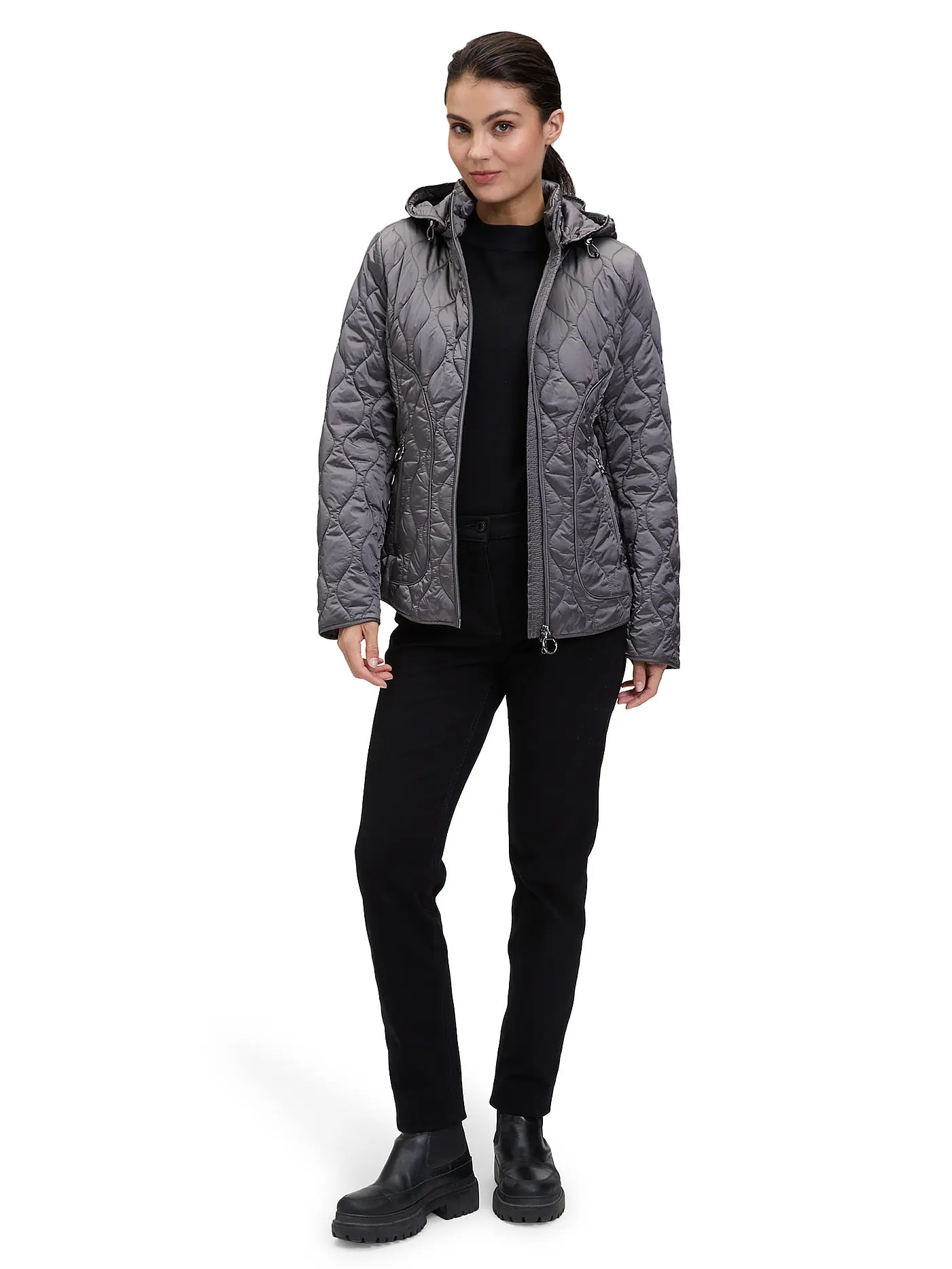 BETTY BARCLAY | Leichtsteppjacke  | grau