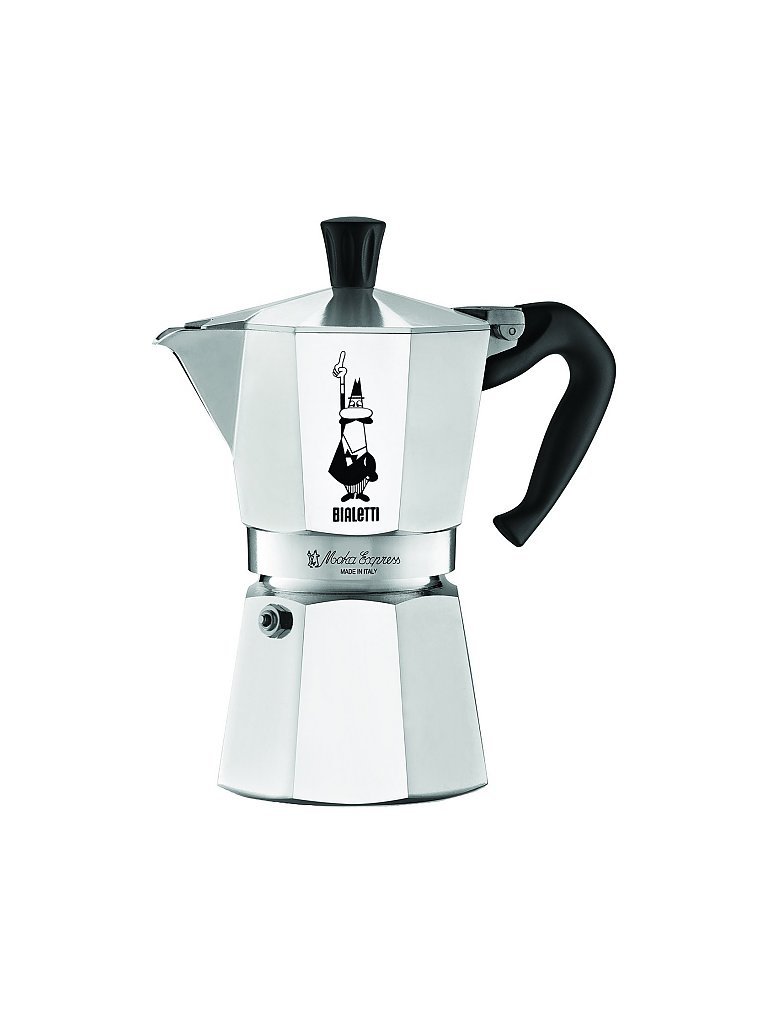 Espressokocher Moka 6 Tassen silber baby