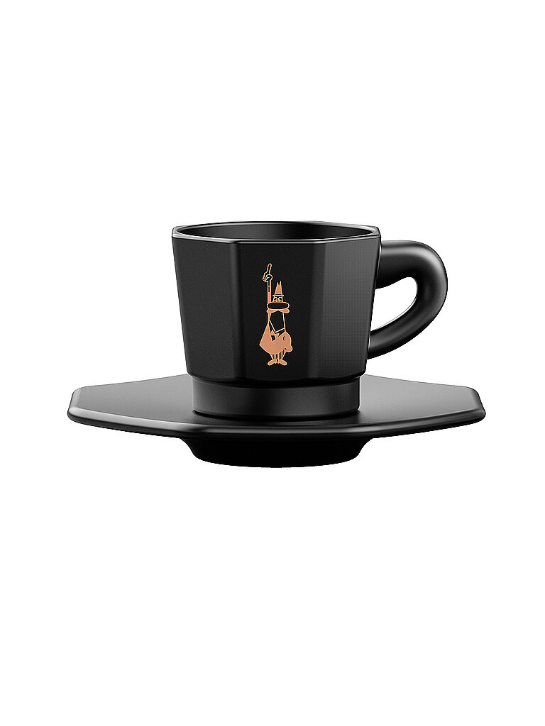 Espresso Tassen 4er Set Schwarz/Kupfer schwarz baby