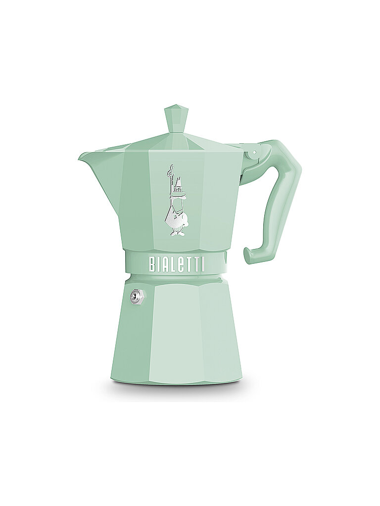 BIALETTI Espressokocher EXCLUSIVE MOKA 6 Tassen Gruen hellgrün