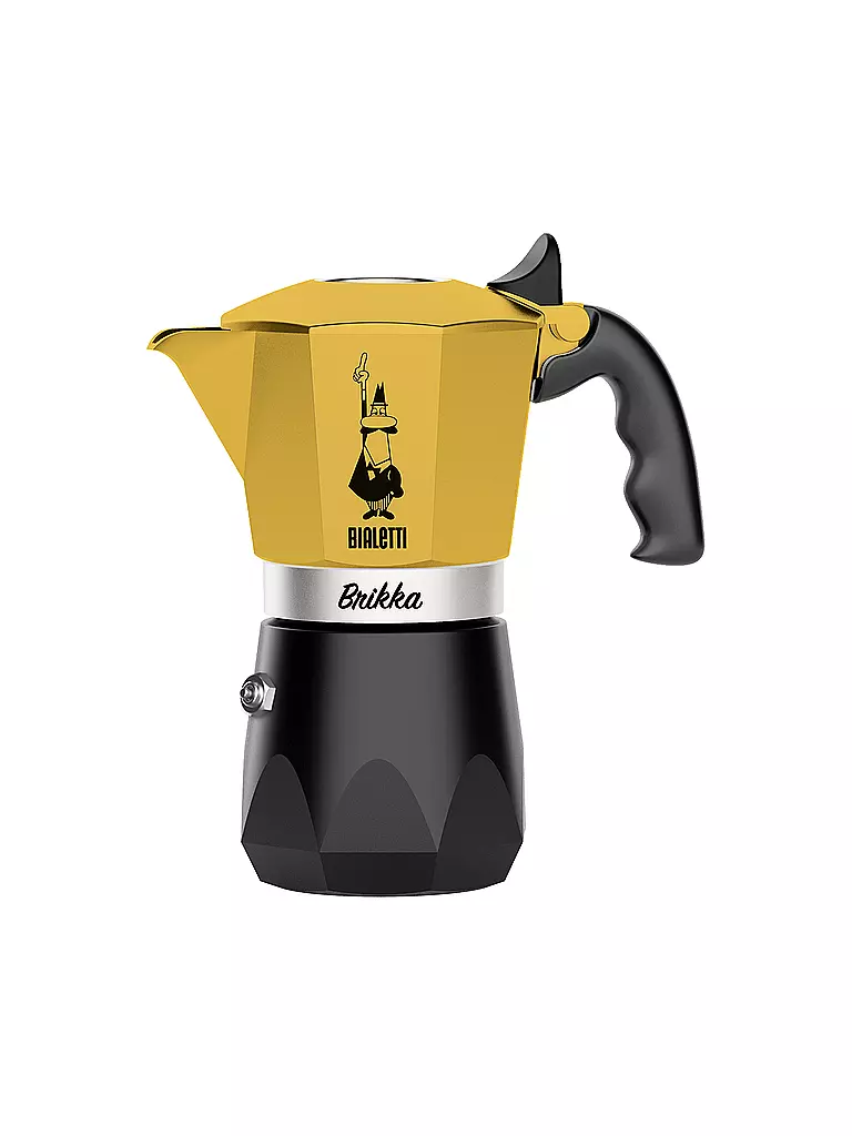 BIALETTI | Espressokocher BRIKKA 2 Tassen Gelb / Schwarz | gelb