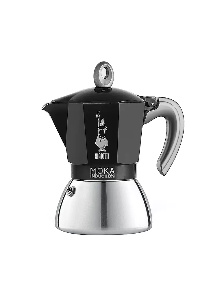 BIALETTI | Espressokocher Moka Induction 6 Tassen Alu/Schwarz | schwarz